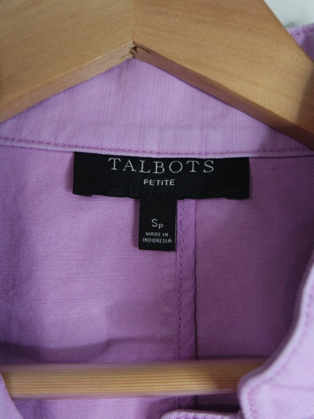 Talbots Lavender Purple Jacket Coat Size Small Petite Spring Classic Buttons - Picture 2 of 9